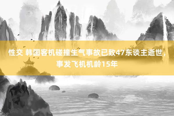 性交 韩国客机碰撞生气事故已致47东谈主逝世，事发飞机机龄15年