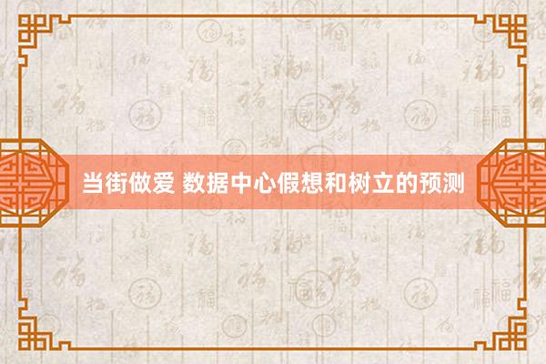 当街做爱 数据中心假想和树立的预测