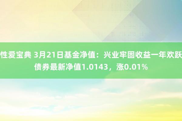 性爱宝典 3月21日基金净值：兴业牢固收益一年欢跃债券最新净值1.0143，涨0.01%