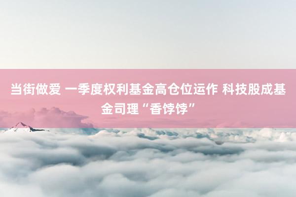 当街做爱 一季度权利基金高仓位运作 科技股成基金司理“香饽饽”